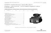 HART Field Device Specification Fisher FIELDVUE DVC5000 ... · DVC5000 travel sensor as its primary feedback. The name plate is located on the side of the DVC5000 master module assembly