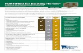 FORTIFIED for Existing Homes® · underlayment applied over tape N/A A full layer of self-adhering polymer modified bitumen membrane (“peel & stick”) is applied to the entire