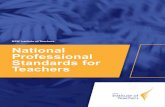 NSW Institute of Teachers National Professional Standards ... · The National Professional Standards for Teachers comprise seven Standards which outline what teachers should know