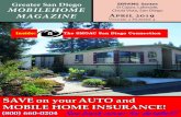 Greater San Diego SERVING Santee MOBILEHOME El Cajon ... · Chula Vista, San Diego (800) 660-0204 See back cover for details!!! SAVE on your AUTO and ... changing demographics of