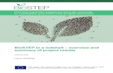 BioSTEP in a nutshell – overview and summary of project ...€¦ · BioSTEP in a nutshell – overview and summary of project results February 2018 ... (including the Commission