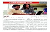 VERIzON COmmUNICatIONS PROFILES IN SUCCESS€¦ · N N N N PROFILES VERIzON COmmUNICatIONS IN SUCCESS A t Verizon, we believe in the power of technology to solve just about anything.