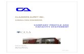 CLAASSEN AURET INC. · 4 | P a g e Claassen Auret Inc., (CAI), was formed in 1982 to achieve excellence in the field of electrical and electronic engineering. During the past thirty