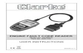 ENGINE FAULT CODE READER...5 intended to provide you with a guide as to where a fault might be occurring within a vehicle. OBD II Diagnostic Trouble Codes consist of a five-digit alphanumeric