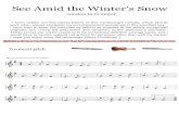 See Amid the Winter’s Snow - Piano-Accompaniments.com · See Amid the Winter’s Snow version in G major I have written out five transcriptions of this carol/song’s melody, which