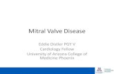 Mitral Valve Disease - samaritan.edu · TTE findings are consistent with rheumatic valve disease, showing a mildly thickened mitral valve with minimal calcification and mild restriction