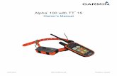 Owner’s Manual · 2014. 9. 5. · Before you can use the Alpha handheld device and the TT 15 dog collar device, you must set up the devices. 1 Install the battery in the handheld