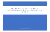 Worship at Home Resurrection Sunday662143fb59e72b57a6f5-ac5502f377a487bffddbbf86fbacf0a5.r21.cf… · RESURRECTION SUNDAY 2020. 1 WORSHIP AT HOME We do two things on Resurrection