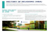 HISTORY OF RELIGIONS (HBA)...HISTORY OF RELIGIONS Skills developed in History of Religions To be competitive in the job market, it is essential that you can explain your skills to