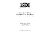 GX-3R Pro Manual Rev P11 - RKI Instruments · Released: 6/3/20. GX-3R Pro Operator’s Manual WARNING Read and understand this instruction manual before operating instrument. Improper