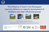 The influence of trust in the Nicaraguan Learning …The influence of trust in the Nicaraguan Learning Alliance on capacity development of members and other influenced groups Dirk