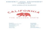 ASSEMBLY LOCAL GOVERNMENT COMMITTEE...Itzel Vasquez-Rodriguez. Printed on Recycled Paper Assembly California Legislature Committee on Local Government CECILIA M. AGUIAR-CURRY CONSULTANTS