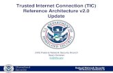 Trusted Internet Connection (TIC) Reference Architecture v2.0 …€¦ · – TIC capabilities written as questions, what do they mean? – Did not specify any security policies for