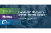 Pandemic Recovery Series: Bonus Session...2020/08/11  · Pandemic Recovery Series • Session 5 (7.30.20) • FFCRA – Emergency Paid Sick Leave & Expanded Family Medical Leave •