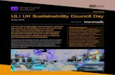 ULI UK Sustainability Council Day...May 23, 2016  · Transforming workplaces to open plan with flexible workspaces often have unintended consequences that influence the personalisation