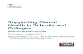 Supporting Mental Health in Schools and Colleges: case studies03in-03... · case study schools, FE colleges and PRUs. We thank them for being so generous with their time and views