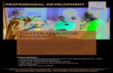 MASTER EDUCATOR PROGRAM - Franklin Institute PD Master Educator... · MASTER EDUCATOR PROGRAM An in-depth, year-long collaborative cohort program dedicated to empowering educators
