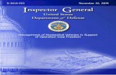 Management of Nontactical Vehicles in Support of Operation Iraqi … · 2010. 4. 27. · SUBJECT: Management ofNon tactical Vehicles in Support of Operation Iraqi Freedom (Project