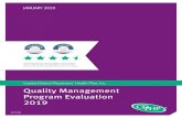 NCQA Quality Management Program Evaluation€¦ · Program Evaluation 2019 20-13225 JANUARY 2020 ... monitors Population Healthy Management goal performance and makes ... first primary