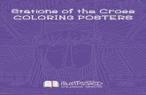 STATIONS OF THE CROSS COLORING POSTERS€¦ · denominations, some of whom may not be familiar with the Stations of the Cross. We also felt more drawn to the scriptural form of the