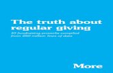 More Partnership Ltd truth about regular giving.pdf · Created Date: 20151123152342Z
