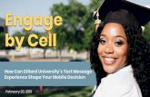 Engage by Cell by Cell/Marketing Material… · But is she a techie? Let’s ask. Kimberly’s role. Board of Trustees Young alumni Regular alumni Faculty & staff External donors