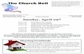 -300) is published The Church Bell...THE CHURCH BELL (U.S.P.S. #442 Volume 70, Number 17, April 24, 2018 First Presbyterian Church Chartered in 1848 200 Church Street, PO Box 100 Neenah,