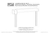 JAMISON-B.M.P. INDUSTRIAL RAPID DOORS DynamicRoll® Installationcdn.jamisondoor.com/Drawings/CAD_H_Series/H4400/H4480... · 2020. 4. 8. · Installation Instructions JAMISON DOOR