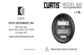 MODEL 803 - Curtis Instruments, Inc. · The Model 803 Installation Kit includes a pre-assembled mating connector with 5” terminated wires. Ask for Curtis Part Number 15369002. The