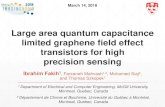 Large area quantum capacitance limited graphene field ...phantomsfoundation.com/IMAGINENANO/2018/Presentations/Imagi… · Large area quantum capacitance limited graphene field effect