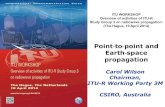 Point topoint and Earth space propagation · 2014. 4. 9. · Point‐to‐point and Earth‐space propagation . ITU Workshop: Overview of activities of ITU-R Study Group 3 on radiowave