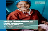 OPEN GOVERNMENT AND GENDER EQUALITY...Initiative, for example, focuses explicitly on making open government more inclusive by improving design and implementing gender-responsive approaches,
