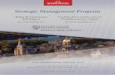 Strategic Management Program - Seminarium · Strategic Management Program ha sido especialmente diseñado para gerentes que requieren de estrategias y prácticas para hacer frente