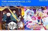 For FY Ended September 30, 2014 April 1, 2014 to ...corp.toei-anim.co.jp/files/IR/27_2Q/en_201503_2Q_presen...Comparison between initial estimates and revised estimates for the second