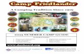 A Camping Tradition Since 1919 - Dan Beard · 2019 SUMMER CAMP GUIDE Included Inside: • Program area descriptions • Camp wide programs ... summer camp, some you wouldn’t expect