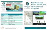 Meet Milwaukee’s Newest Business Park Meet Milwaukee’s · 2019. 8. 6. · 2015 Milwaukee Economic Development Corporation - $3.5M 2015 Century City Redevelopment Corporation -
