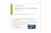 Lesson 3 Application’s Life Cyclecis.csuohio.edu/.../slides/Android-Chapter03-Life-Cycle-Handout.pdf · Android’s Core Components 2. Service Class • Services are analogous to