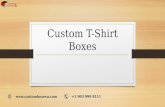 Incredible Custom t-Shirt boxes and Point of Sale Material