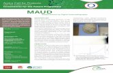 MAUD - international.andra.fr · The MAUD system has been recently patented. Economic impact ARL is an SME that manufactures autoradiography devices for biological imaging. Adapting