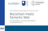 Tutorial: Blockchain Technologies and the Semantic Web Blockchain meets Semantic Web … · ›Blockchains for Semantic Web – Trust & Proof layers (15min) – Data Marketplaces