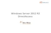 Windows Server 2012 R2 DirectAccess€¦ · /MCITP*/MCTS* /MCSA* /MC* MCSE Private Cloud MCS Server Virtualization Hyper-V und System Center MCS Implementing Microsoft Azure Infrastructure