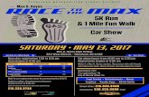 5K Run & 1 Mile Fun Walk Car Show€¦ · & 1 Mile Fun Walk Car Show Max S. Hayes Race day registration 7:30 to 8:15 am Race begins at 8:30 am Car show hours from 10:00 am to 2:00