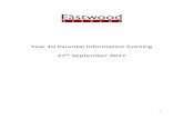 Year 10 Parental Information Evening 27th September 2017eastwoodacademy.co.uk/docs/Year 10 Parental Support Evening Boo… · vlang@eastwood.southend.sch.uk Exam Board AQA Course