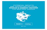 POTENTIAL IMPACTS AND OPPORTUNITIES FROM MEXICO’S …cwf.ca/wp...TIP_MexicoEnergyReform_Report_MAY2014.pdfNatural gas production averaged 6.4 billion cubic feet/day (cfd) in 2013,