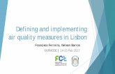 Defining and implementing air quality measures in Lisbon · AQ Modelling | Impacts on AQ Simulations of air pollutants dispersion in 3 domains: • D1 - Lisbon and Tagus Valley •