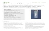 Bidirectional DC Converter€¦ · B2C+ is CINERGIA’s flexible solution for Regenerative and Bidirectional DC Test Platforms, a growing field of applications with multiple applications,