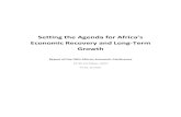 Setting the Agenda for Africa’s...Setting the Agenda for Africa’s Economic Recovery and Long-term Growth- Report of the AEC 2010 (ii) growing ties with the BRIC (Brazil, Russia,