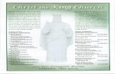 CHRIST THE KING CHURCH · 8/19/2018  · CHRIST THE KING CHURCH COLUMBUS, OHIO August 19, 2018 Twentieth Sunday in Ordinary Time Vigésimo Domingo del Tiempo Ordinario 12:30 p.m.