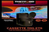 CASSETTE TOILETS€¦ · PREPARE YOUR CASSETTE TOILET FOR DAILY USE BY FOLLOWING THE BELOW SIMPLE STEPS: THE PERFECT MOBILE TOILET SOLUTION The built-in Cassette Toilet consists of