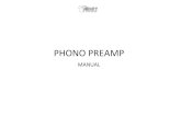 PHONO PREAMP - Cosmos hi-fi · • TRINITY PHONO Tone arm cable (optional) • Cotton gloves • Cleaning cloth • 1 x Flight Case, weight: 13.5kg, dimension: 55cm, 46cm, 24cm .